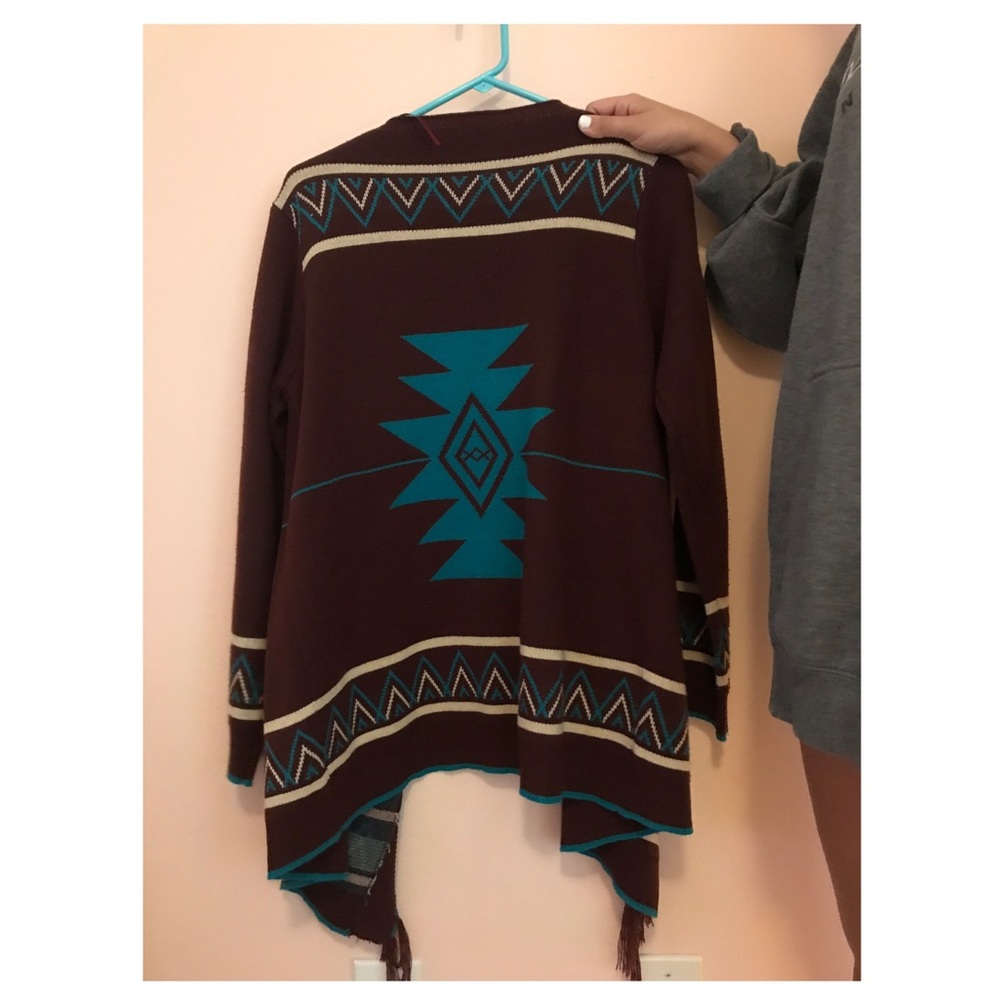 Cardigan Aztec pattern - Picture 2 of 2